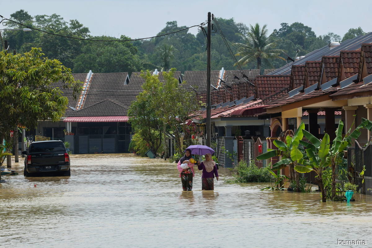 Kampung Gudang Rasau, Kuantan, Pahang as seen on Tuesday (Feb 7).